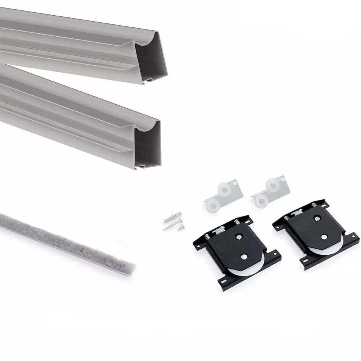 Handle Wave Profile And Wheels Set For 18mm Door – Placard 81