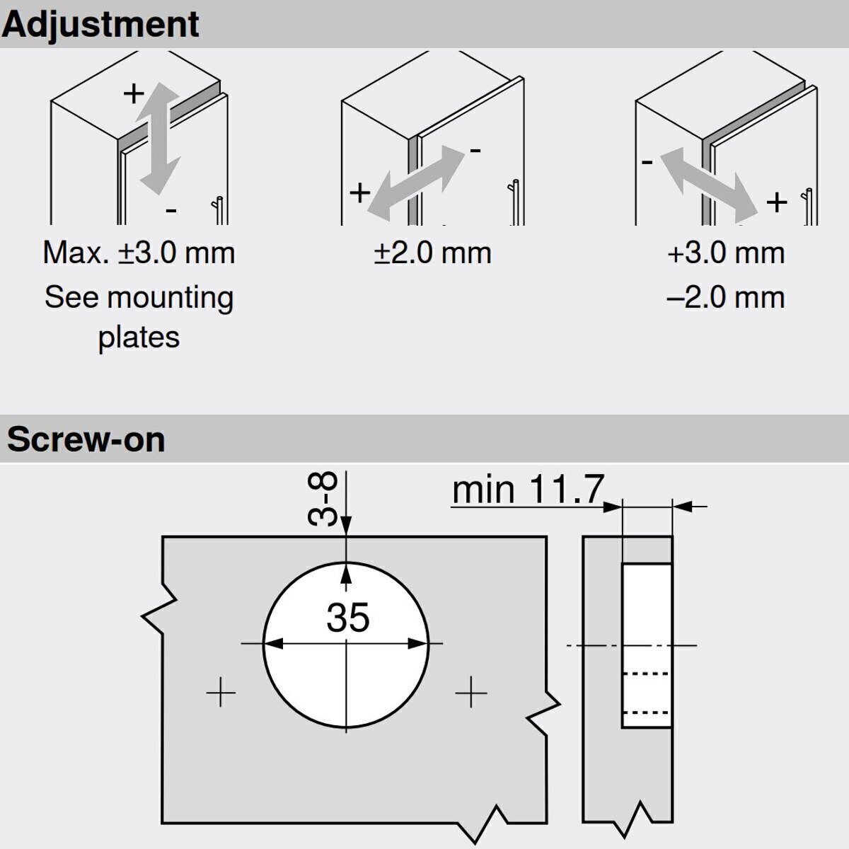 Blum Clip Top Overlay 155 Degree Blumotion Cabinet Hinge 71B7550 With