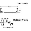 0652-001-ps40-flush-wardrobe-sliding-door-gear