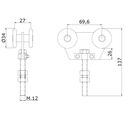 5037-002-u-40-sliding-door-track-set-3000mm-150-300kg