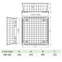 2331-001-Wardrobe MD Pull Out Wire Basket In White