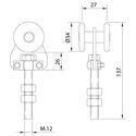 5037-002-u-40-sliding-door-track-set-3000mm-150-300kg