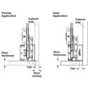 5670-001-Accuride 1321 Sliding Pivot Cabinet Runners For Concealed Doors
