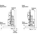 5670-001-Accuride 1321 Sliding Pivot Cabinet Runners For Concealed Doors