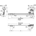 5670-001-Accuride 1321 Sliding Pivot Cabinet Runners For Concealed Doors