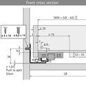 8258-106-Hettich Actro 5D Full Extension Soft Close Runners 70kg