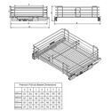 8538-004-Premium Wardrobe And Kitchen Pull Out Wire Basket In White