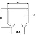 5036-001-u-30-sliding-door-track-set-3000mm-75kg