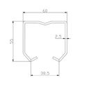4948-001-u-60-galvanised-top-track-3000mm