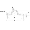 5366-001-floor-track-for-u-20-sliding-gate-gear-screw-fixing