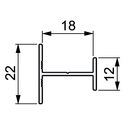 6425-001-black-h-shape-board-joining-profile-for-18mm-board