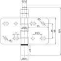 8648-001-u-19-bottom-middle-guide-for-curved-folding-accordion-systems