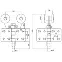 8664-001-u-60-steel-nylon-middle-hinge-trolley-for-curved-folding-systems-100-200kg