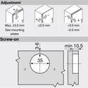 10191-010-blum-clip-top-full-overlay-100-degree-cabinet-hinge-71m2550-with-mounting-plate-en-14