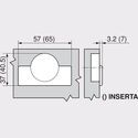 8374-010-Blum Clip Top Half Overlay 95 Degree Blumotion Cabinet Hinge 71B9650 With Mounting Plate