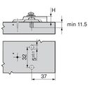10703-001-blum-clip-top-full-overlay-95-degree-sprung-refrigerator-door-hinge-91k9550-and-1946100e-mounting-plate
