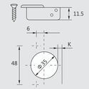 11142-001-DTC C82 Soft Close 110° Half Overlay Hinge And Plate