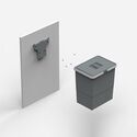 11184-001-EASY Ecofriendly Waste Bin For Swing Out Door 12 Litres - For 400mm Cabinet