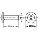 11233-002-connecting-screw-with-combi-slot-for-pz2-m4-thread-28mm-pack-of-100
