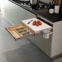 11524-001-Pull-Out Fold Cook Table Soft Close Drawer