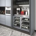 11528-002-Pull-Out Stainless Steel Opla Table Soft Close