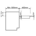 11528-002-Pull-Out Stainless Steel Opla Table Soft Close