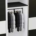 11535-001-Pull Down Wardrobe Rail Lift with Soft Close - Black