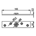 11556-002-S-30 Sliding Door 3000mm Track Set For Maximum 75kg Doors