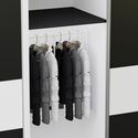 11566-001-Pull Down Wardrobe Rail Lift with Soft Close - White