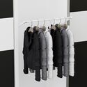 11566-001-Pull Down Wardrobe Rail Lift with Soft Close - White