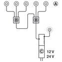 8794-001-Loox5 LED Multi Switch Box, For Operating 1 Driver With Up To 3 Switches