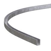 8668-001-u-19-galvanised-curved-bottom-track-for-200kg-systems 8668-001-u-19-galvanised-curved-bottom-track-for-200kg-systems