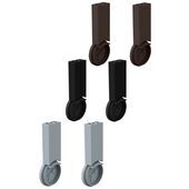 1498-001-top-mounted-round-rail-supports-moka 1498-001-top-mounted-round-rail-supports-moka