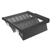 11288-004-Elite Metal Pull-Out Shoe Rack Drawer Soft-Close - Black