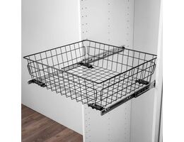 5294-001-Wardrobe MD Pull Out Wire Basket In Anthracite Grey
