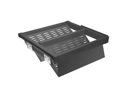 11288-004-Elite Metal Pull-Out Shoe Rack Drawer Soft-Close - Black