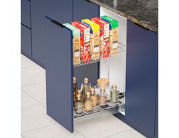11513-001-Cargo Mini Two-Tier Soft Close Pull-Out Basket - Chrome