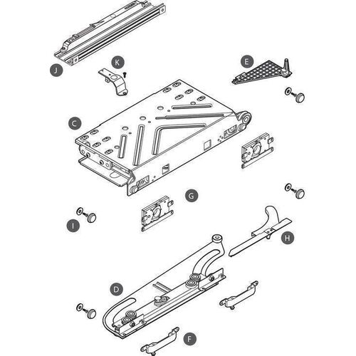 0652-001-ps40-flush-wardrobe-sliding-door-gear