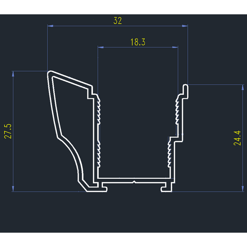 1657-001-modena-profile-aluminium-handle-for-16mm-and-18mm-board
