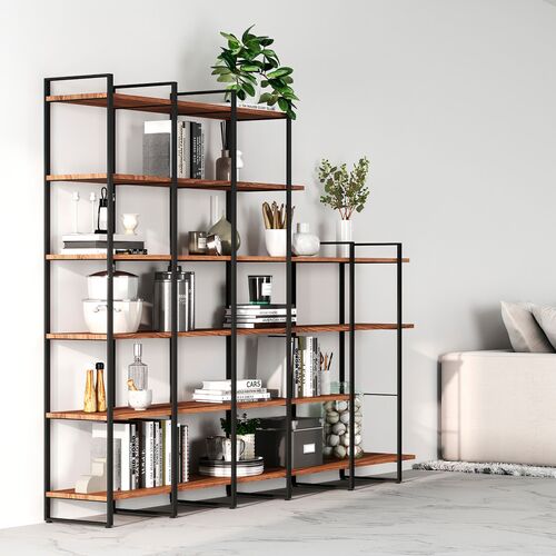 5365-001-modular-bookcase-steel-frame-with-wooden-shelves