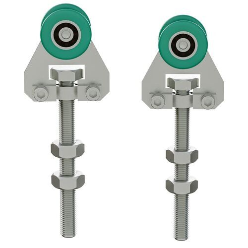 4887-001-S-40 Pair of Stainless Steel/Nylon Single Trolleys 150kg (INOX)