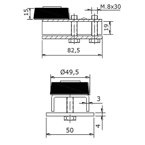 5633-001-u-60-sliding-door-track-set-3000mm-450kg