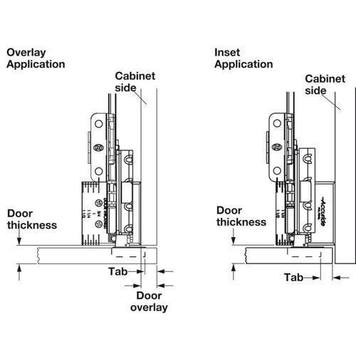 5670-001-Accuride 1321 Sliding Pivot Cabinet Runners For Concealed Doors