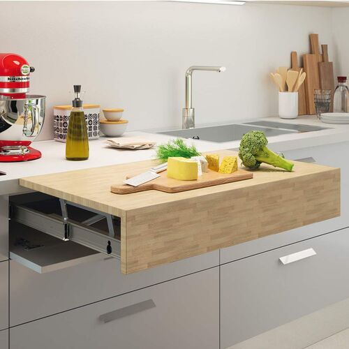 Self-Supporting Pull-Out Kitchen Worktop -Pull-Out Tables