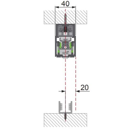 6426-001-e-space-magnetic-sliding-door-track