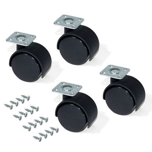 8445-001-castors-kit-o30mm-black