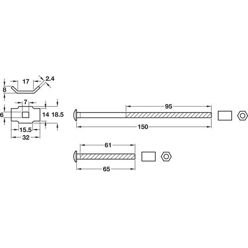 0875-002-worktop-connector-bolt-zinc-plated