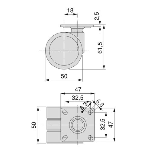 8546-001-bowl-2-wheel-kit-o50-grey