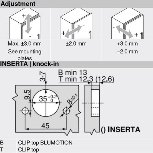 8365-001-blum-clip-top-overlay-95-degree-blumotion-cabinet-hinge-71b9580-black-onyx-knock-in