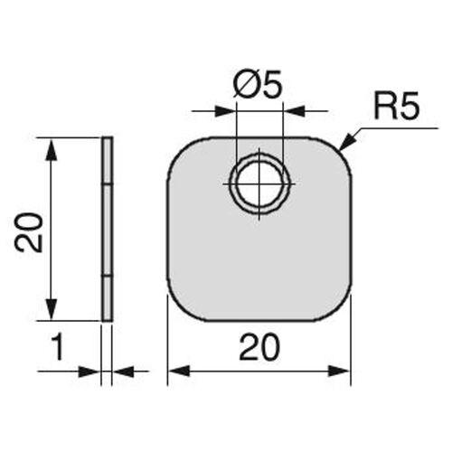 8678-001-square-magnetic-strike-plate-for-magnetic-push-to-open-latches